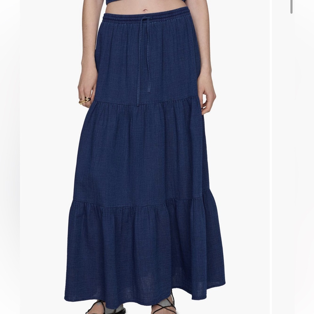 MANGO Denim Skirt